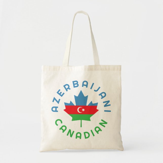 Canadian Azerbaijan   Roots Tote Bag (Front)
