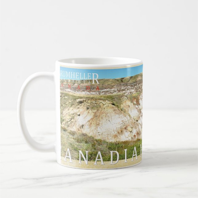 Canadian Badlands Drumheller Panoramic Photo Mug (Left)