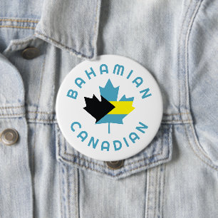 Canadian Bahamian Roots 10 Cm Round Badge