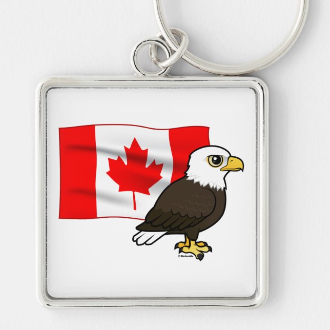 Canadian Bald Eagle Key Ring (Front)