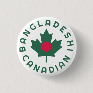 Canadian Bangladeshi Roots 3 Cm Round Badge