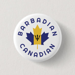 Canadian Barbadian Roots 3 Cm Round Badge