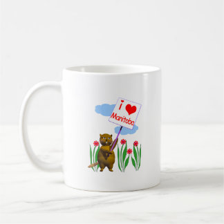 Canadian Beaver Loves Manitoba Coffee Mug