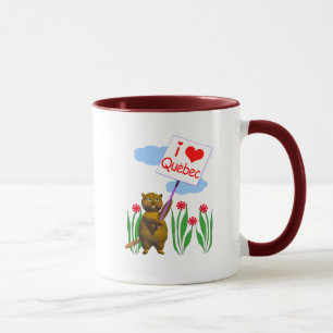 Canadian Beaver Loves Quebec Mug