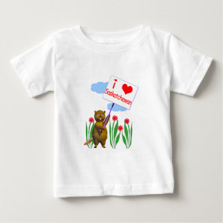 Canadian Beaver Loves Saskatchewan Baby T-Shirt