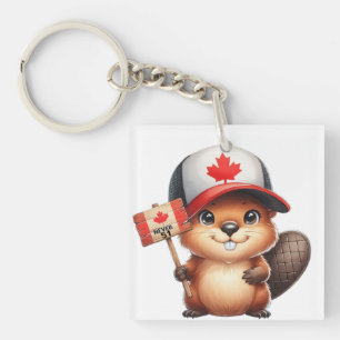 Canadian Beaver Never 51 Key Ring