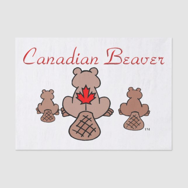 Canadian Beaver Tissue Paper (Front)