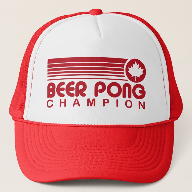 Canadian Beer Pong Trucker Hat (Front)