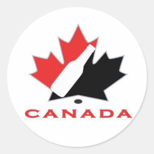Canadian Beer Team Classic Round Sticker