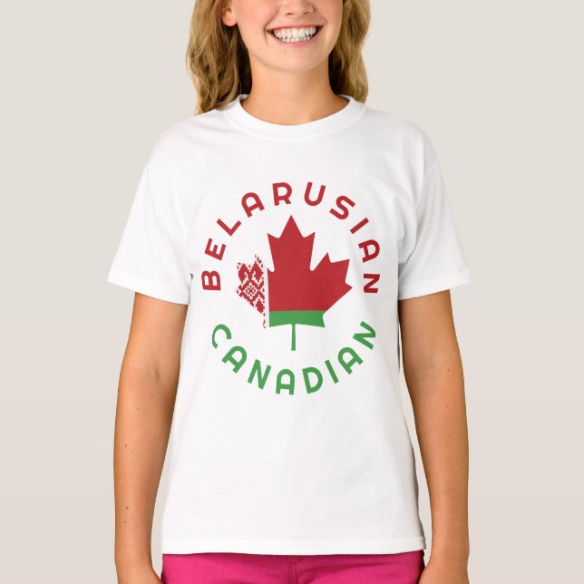 Canadian Belarusian  Roots T-Shirt (Front)