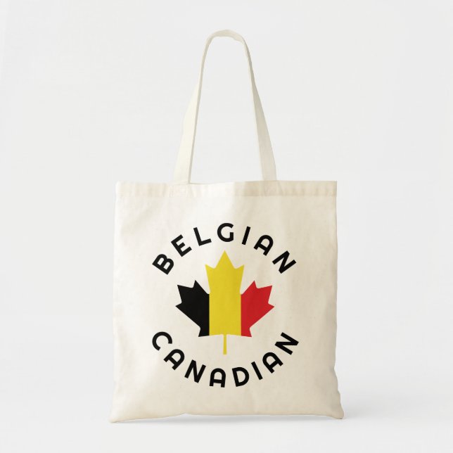 Canadian Belgian  Roots  Tote Bag (Front)