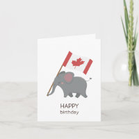 Canadian Birthday Card – Happy Birthday