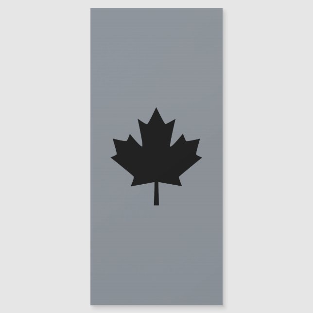 Canadian Black Maple Leaf Decor (Front)
