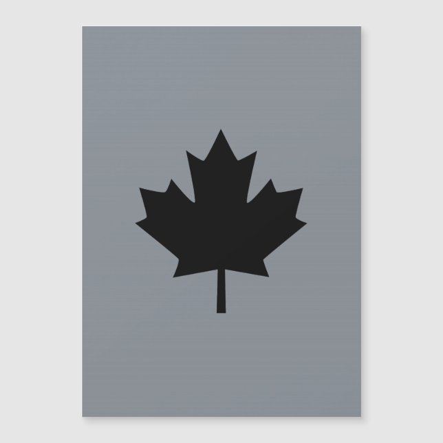 Canadian Black Maple Leaf Decor (Front)