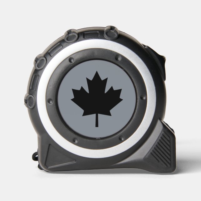 Canadian Black Maple Leaf on Grey 1 (Front)