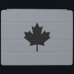 Canadian Black Maple Leaf Style iPad Cover<br><div class="desc">An all Canadian stylish black maple leaf style design gift for all festive occasions and friendly gatherings. A great gift to wear or to share. A design statement that is sure to make an impression on formal and on casual occasions. Or perhaps a last minute gift for yourself or for...</div>