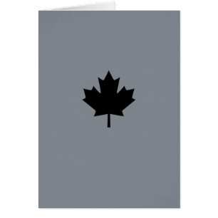 Canadian Black Maple Leaf Symbol