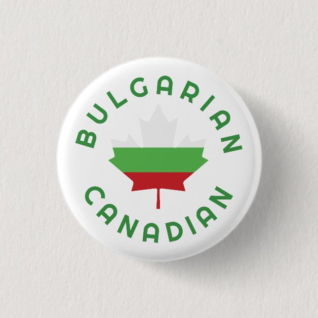Canadian Bulgarian  Roots 3 Cm Round Badge (Front)