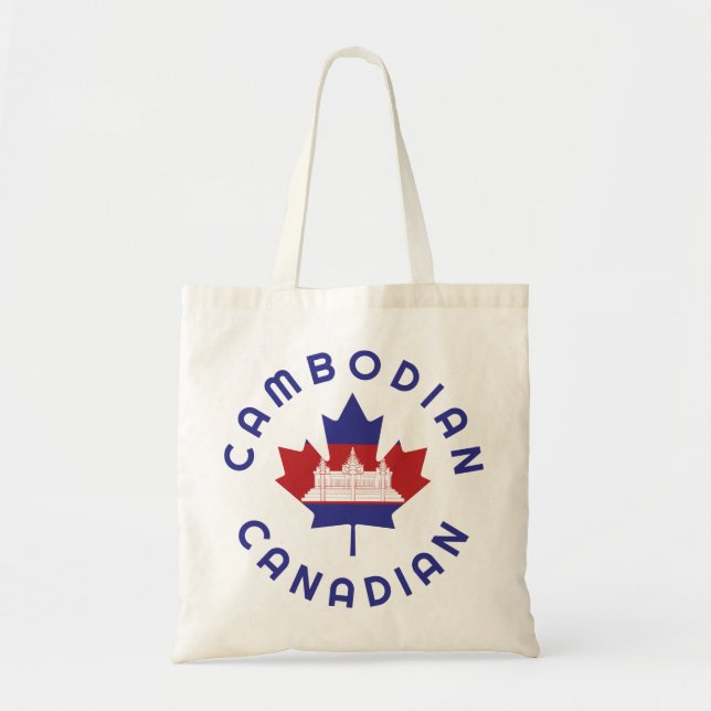 Canadian Cambodian  Roots Tote Bag (Front)