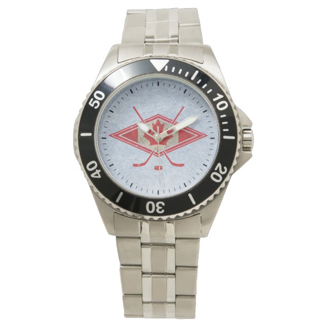 Canadian Canada Hockey Logo Watch, style choice Watch (Front)