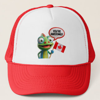 Canadian Chameleon You're Awesome Trucker Hat