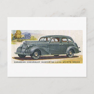 Canadian Chevrolet Master de Luxe Sports Sedan Postcard