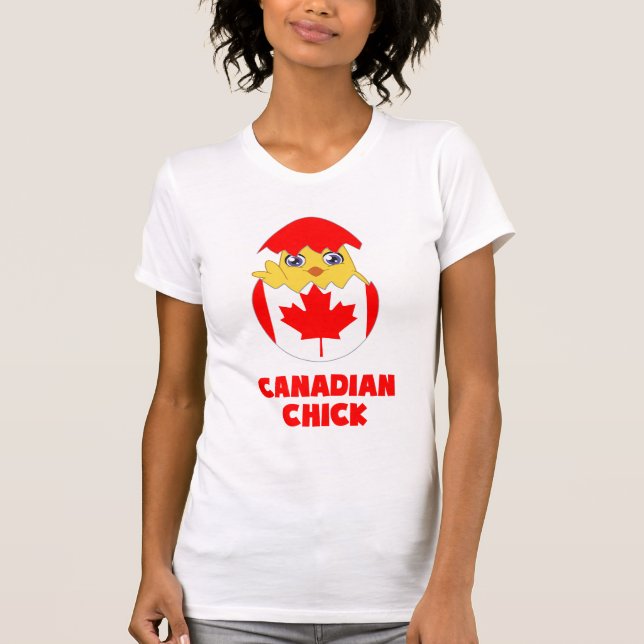 Canadian Chick, a Girl From Canada T-Shirt (Front)