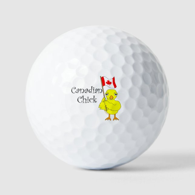 Canadian Chick Golf Balls (Front)