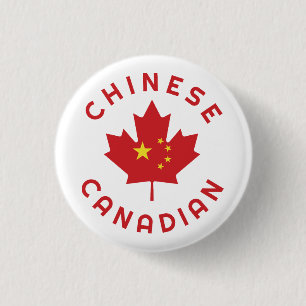 Canadian Chinese Roots 3 Cm Round Badge