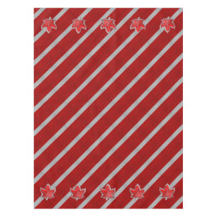 Canadian Chrome Maple Leaf on Carbon Fibre Styles Tablecloth