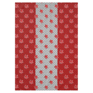 Canadian Chrome Maple Leaf on Carbon Fibre Styles Tablecloth