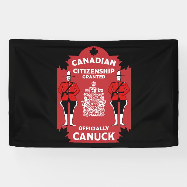 Canadian Citizenship Celebration Gift Banner (Horizontal)