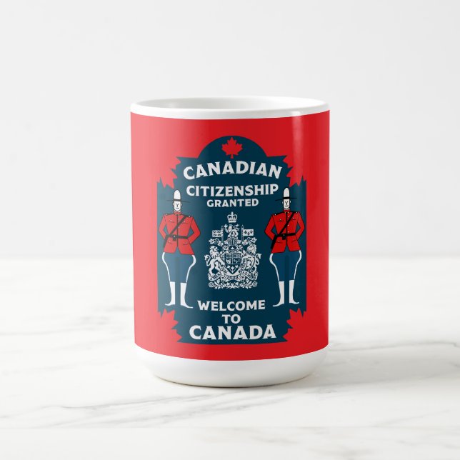Canadian Citizenship Celebration Gift Magic Mug (Center)