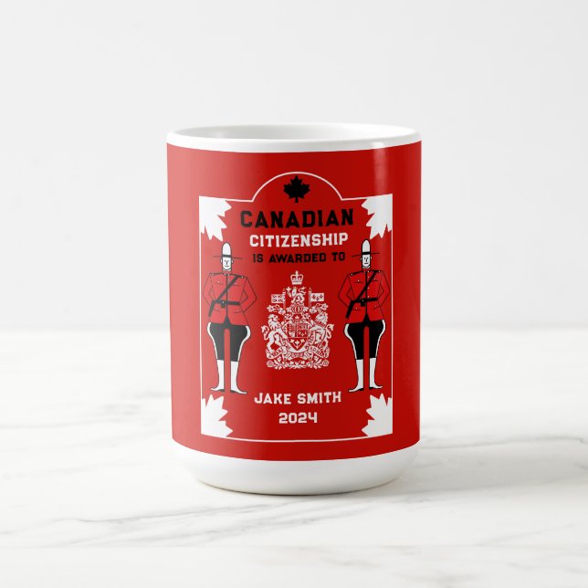 Canadian Citizenship Celebration Gift Magic Mug (Center)
