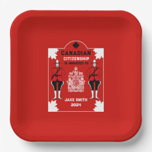 Canadian Citizenship Celebration Gift Paper Plate
