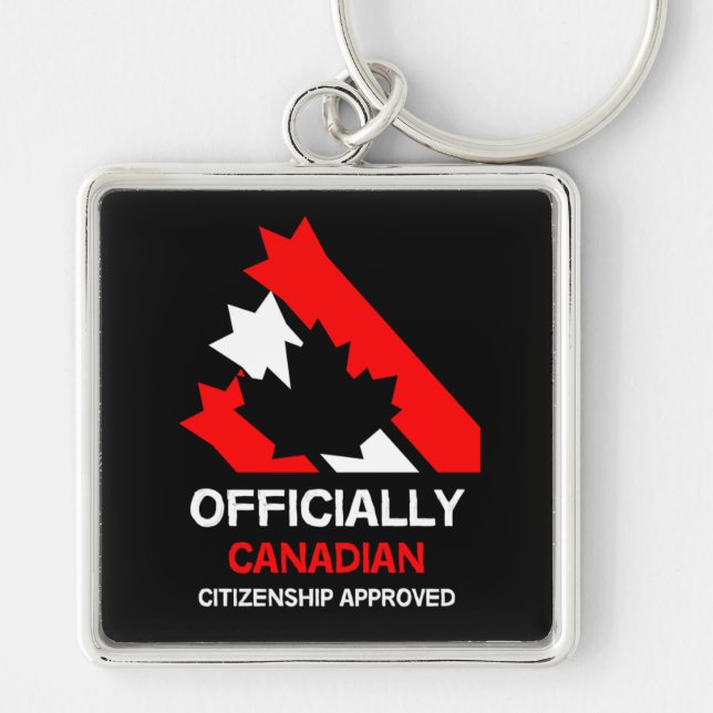Canadian Citizenship Celebration Key Ring (Front)