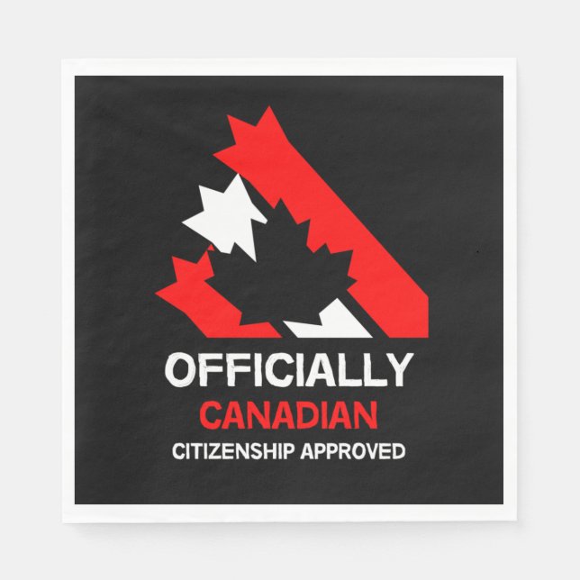 Canadian Citizenship Celebration Napkin (Front)