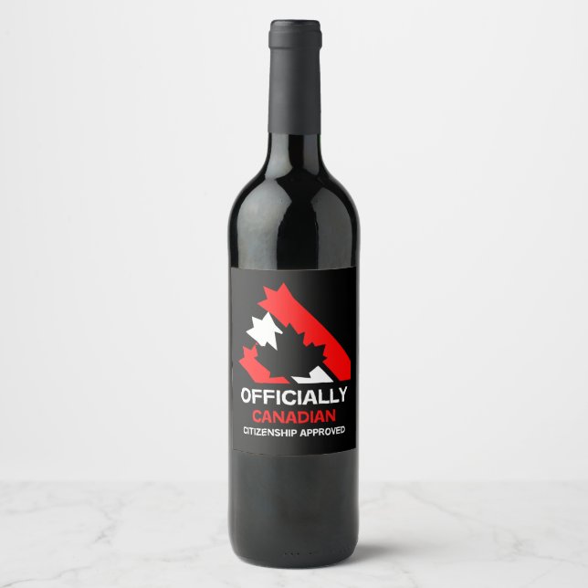 Canadian Citizenship Celebration Wine Label (Front)
