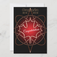 Canadian Citizenship Flat Greeting Card