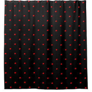 Canadian Cottage Maple Leaf Shower Curtain