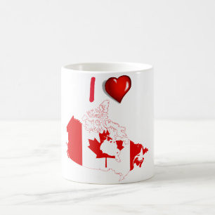 Canadian country flag coffee mug