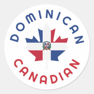 Canadian Dominican Roots Classic Round Sticker