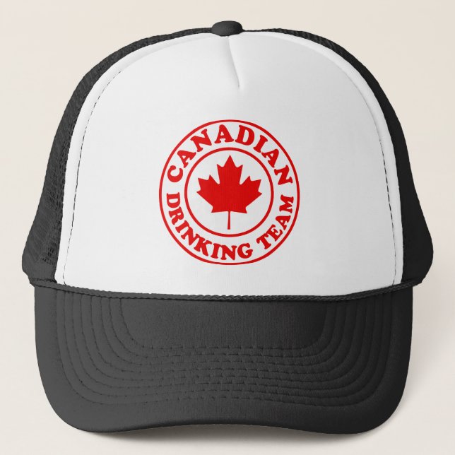 Canadian Drinking Team Trucker Hat (Front)