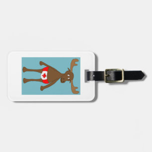 Canadian, Eh? Moose Luggage Tag
