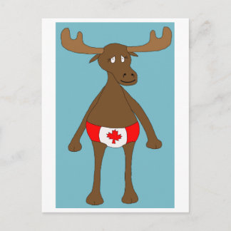 Canadian, Eh? Moose Postcard