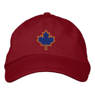 Canadian Embroidery Embroidered Maple Leaf Hat