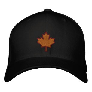 Canadian Embroidery Embroidered Maple Leaf Hat