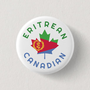 Canadian Eritrean  Roots 3 Cm Round Badge