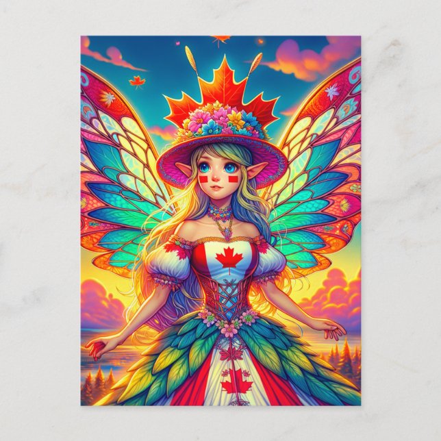 Canadian Fairy Postcard (Front)