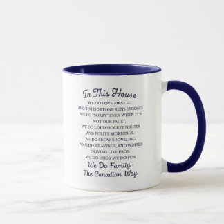 Canadian Family In This House Mug